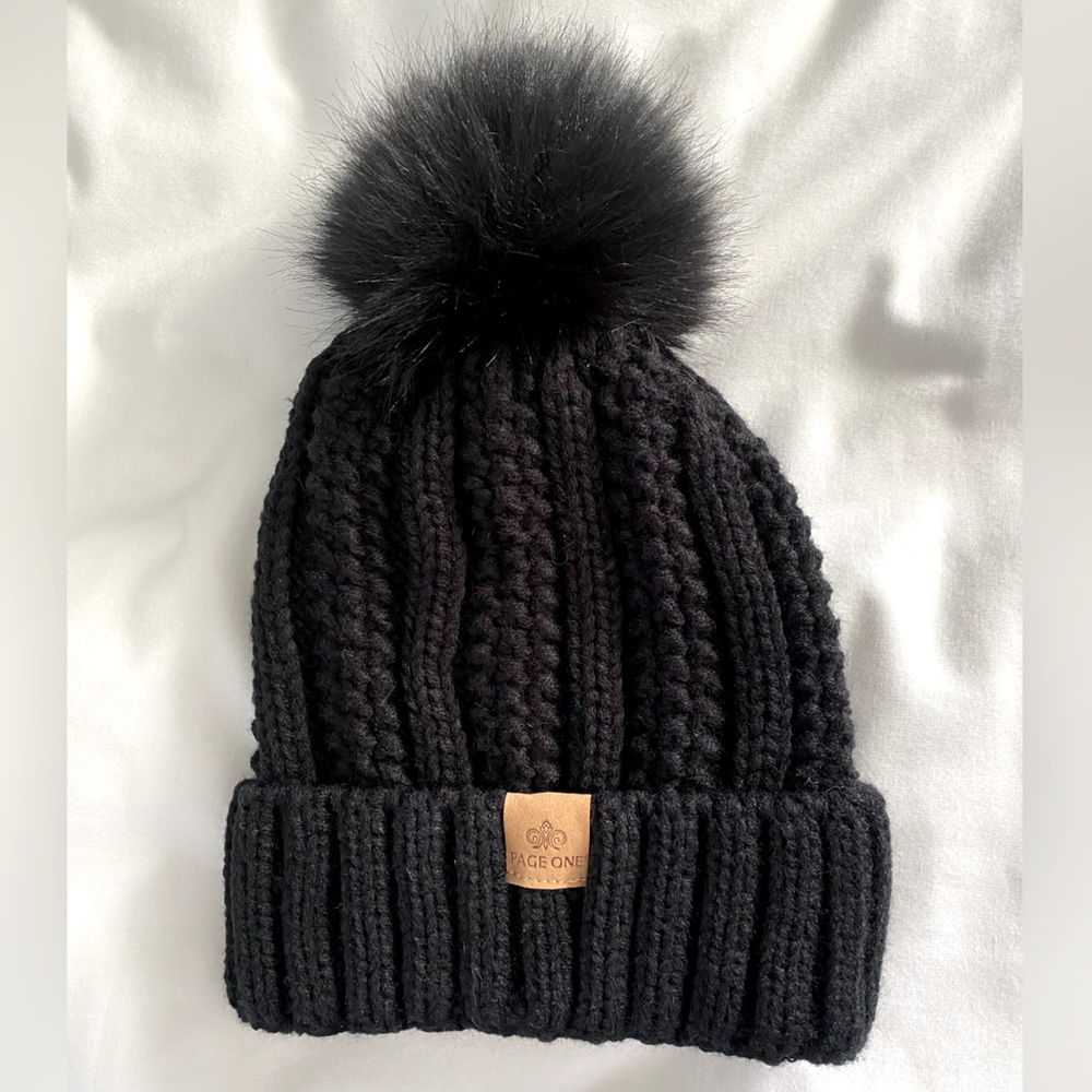 NWOT PAGE ONE Pom Pom Beanie